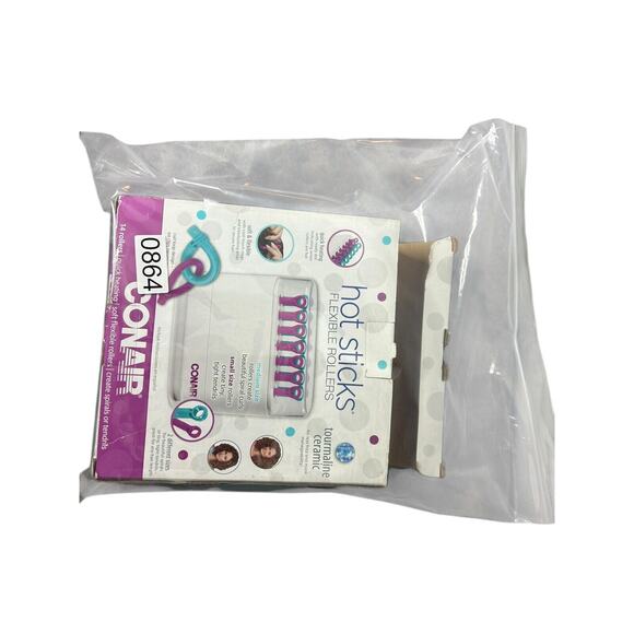 Conair Hot Sticks Hairsetter Flexible Rollers 14 Soft Rollers Tourmaline Ceramic - Picture 2 of 3